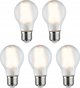 Paulmann Φωτιστικό LED AGL60 5x7W 5x806lm E27 2700K 230V οπαλ / γυαλί