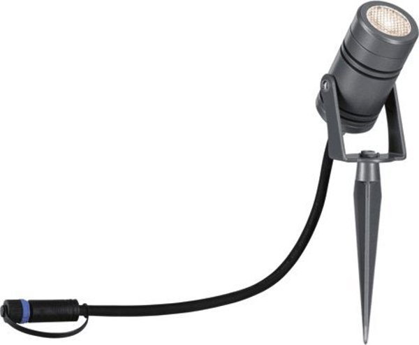Paulmann 94367 Εξωτερικό Σποτ LED Plug & Shine 12W IP65 3000K Γκρι Αλουμίνιο