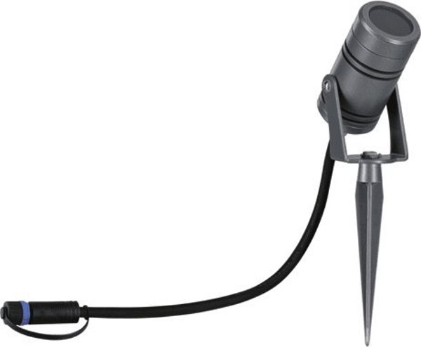 Paulmann 94367 Εξωτερικό Σποτ LED Plug & Shine 12W IP65 3000K Γκρι Αλουμίνιο