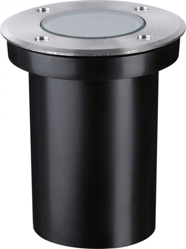 Paulmann Φωτιστικό Εδάφους Floor Round GU10 230V, Εξωτερικού Χώρου, Ασημί