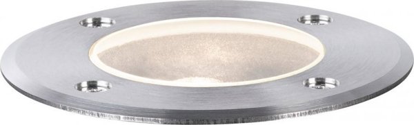 Paulmann Φωτιστικό Εδάφους Floor Round GU10 230V, Εξωτερικού Χώρου, Ασημί