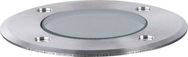 Paulmann Φωτιστικό Εδάφους Floor Round GU10 230V, Εξωτερικού Χώρου, Ασημί