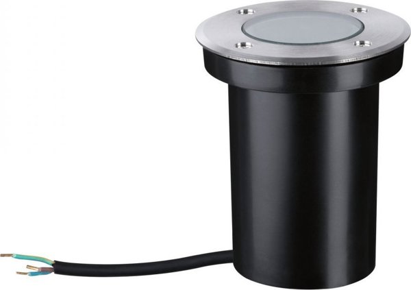 Paulmann Φωτιστικό Εδάφους Floor Round GU10 230V, Εξωτερικού Χώρου, Ασημί