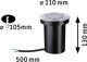 Paulmann Φωτιστικό Εδάφους Floor Round GU10 230V, Εξωτερικού Χώρου, Ασημί