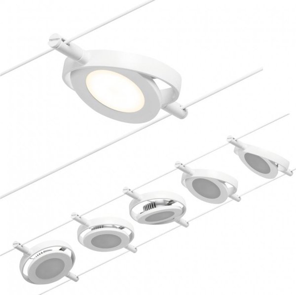 Paulmann Σύστημα Σύνδεσης RoundMac Λευκό / Χρώμιο μέγ. 5x4,5W DC