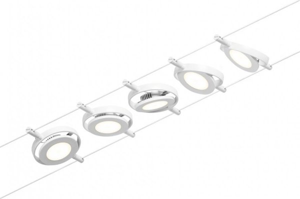 Paulmann Σύστημα Σύνδεσης RoundMac Λευκό / Χρώμιο μέγ. 5x4,5W DC