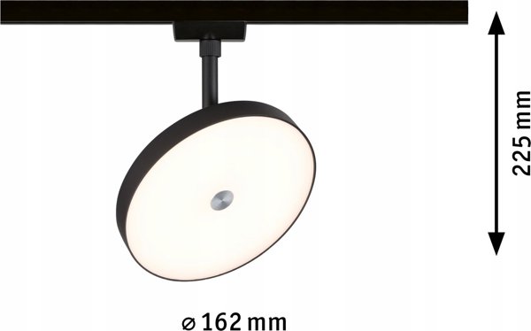 Paulmann Φωτιστικό Ράγας URail HILDOR LED DIM 15W 850lm 4000K μαύρο ματ/ μέταλλο