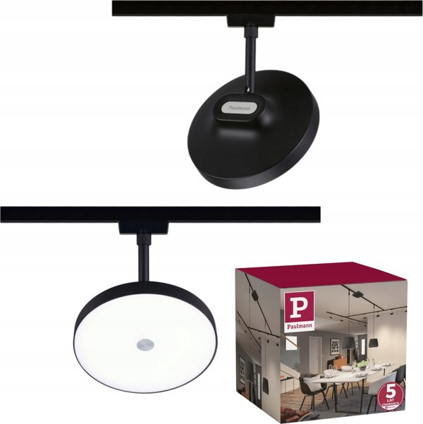 Paulmann Φωτιστικό Ράγας URail HILDOR LED DIM 15W 850lm 4000K μαύρο ματ/ μέταλλο