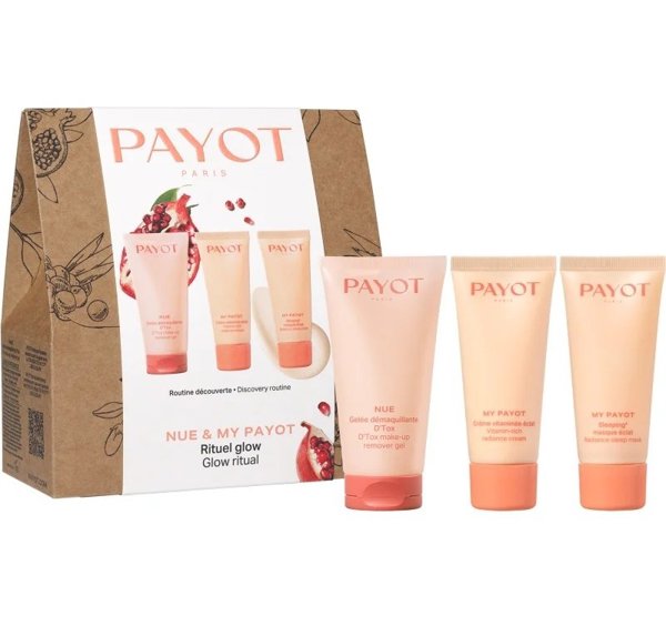 Payot Set Περιποίησης Προσώπου: Nue Gel Ντεμακιγιάζ 50ml, My Payot Vitamin Glow Κρέμα 30ml & My Payot Night Sleeping Mask 30ml για Γυναίκες