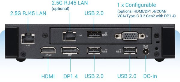 PC Asus PN43-S-SN007AD Intel N97 Μαύρο