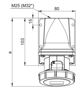 PCE Σταθερή Πρίζα Επιτοίχια 32A 400V 5-Πόλων IP67, Μοντέλο 1252-6