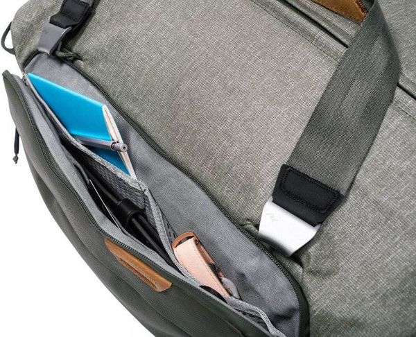 Peak Design Ταξιδιωτική τσάντα φωτογραφικής μηχανής Peak Design Travel Duffel 35l σε γκρι-πράσινο