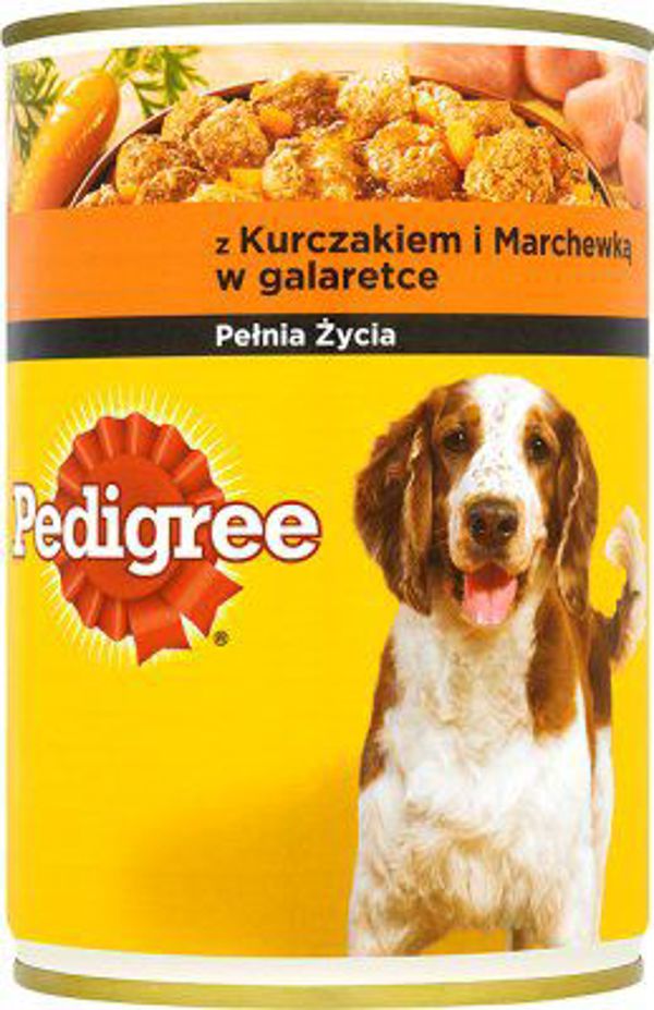 Pedigree με κοτόπουλο και καρότο σε ζελέ 400g