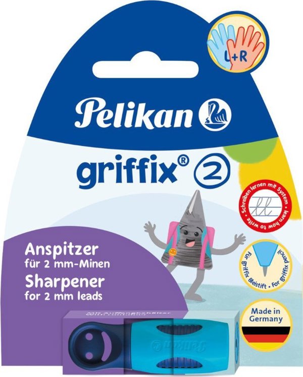 Pelikan Ξύστρα Griffix Μονή 2mm Ocean Blue (484125)