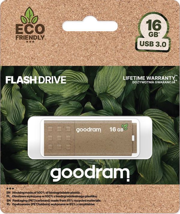 GoodRam UME3 Eco Friendly USB Flash Drive 16GB, Βιοδιασπώμενο, UME3-0160EFR11