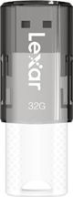 Lexar JumpDrive S60 USB Flash Drive 32GB, USB 2.0, Συρόμενο Κάλυμμα, Μαύρο