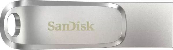 SanDisk Ultra Dual Drive Luxe USB Type-C & Type-A Flash Drive, Μεταλλικό, 64GB