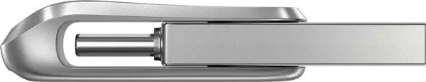 SanDisk Ultra Dual Drive Luxe USB Type-C & Type-A Flash Drive, Μεταλλικό, 64GB