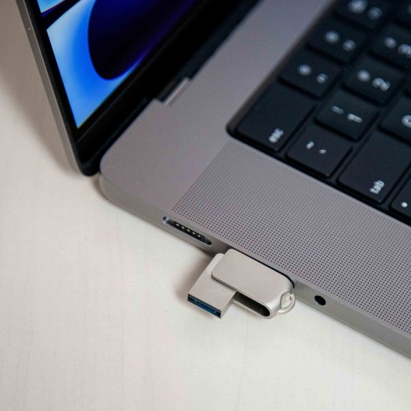 Pendrive Platinet PLATINET PENDRIVE USB 3.2 + USB-C 32GB METAL UDP ΑΔΙΑΒΡΟΧΟ [45970]
