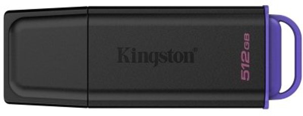 Kingston DataTraveler Exodia USB Stick 512GB, USB 3.2 Gen 1, Μαύρο/Μωβ