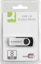 Q-Connect USB Flash Drive 8GB KF41512 - USB 2.0 High Speed - Μαύρο