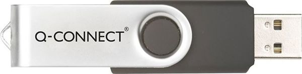 Q-Connect USB Flash Drive 8GB KF41512 - USB 2.0 High Speed - Μαύρο