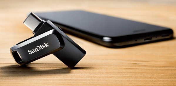 SanDisk Ultra Dual Drive Go USB Flash Drive 2TB, USB 3.2 Gen 1 / USB-C, Μαύρο