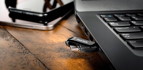SanDisk Ultra Dual Drive Go USB Flash Drive 2TB, USB 3.2 Gen 1 / USB-C, Μαύρο