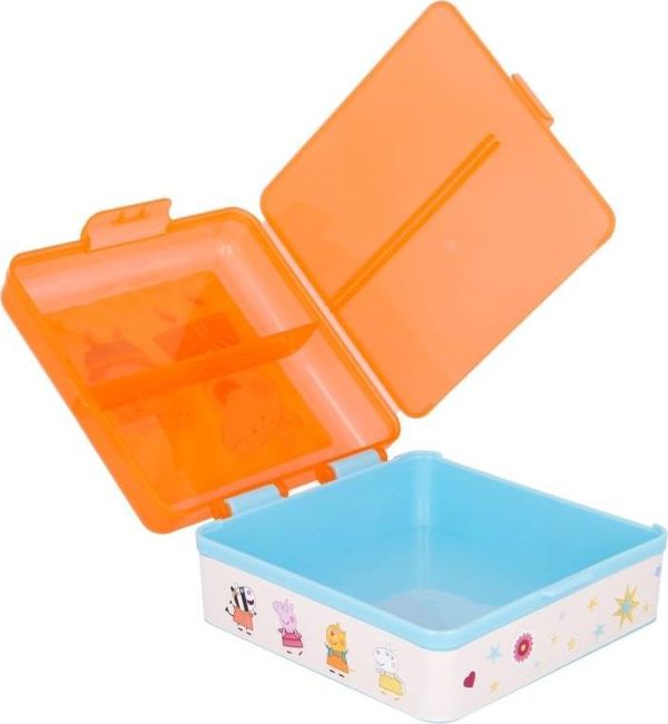 Peppa Pig Κουτί Φαγητού Lunchbox Για Παιδιά, Ανθεκτικό, Πολύχρωμο