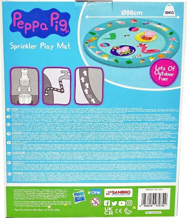 *****Peppa φουσκωτό νερό για παιχνίδι 96cm 70742