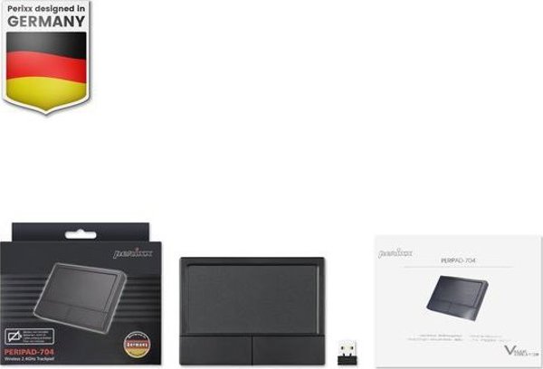 Perixx PERIPAD-704 Ασύρματο Touchpad Μεγάλης Επιφάνειας, Μαύρο
