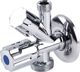 Perfexim Γωνιακή Βαλβίδα Συνδυασμού 1/2"x3/8"x3/4" για Βρύση και Πλυντήριο PN10