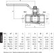 Perfexim Σφαιρική Βαλβίδα Αερίου WW 1" (10-255-0250-000) - 5 bar