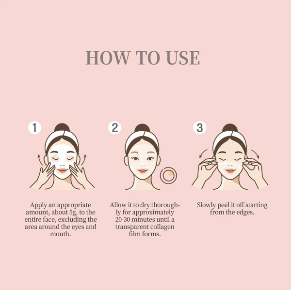 Pestlo Baby Collagen Glow Mask - Maska kolagenowa na twarz, 70ml