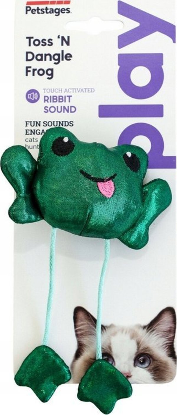 Petstages Toss 'N Dangle Frog Παιχνίδι για Γάτες με Catnip και Ήχο PS70378