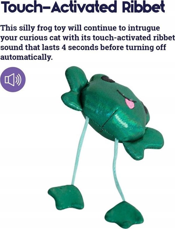 Petstages Toss 'N Dangle Frog Παιχνίδι για Γάτες με Catnip και Ήχο PS70378