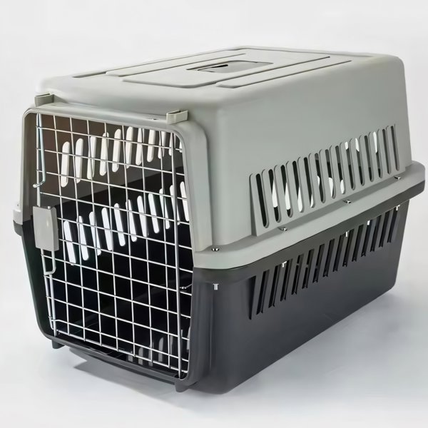 Pets Collection Μεταφορέας για γάτα/σκύλο, κλουβί 48x31x30 cm + ποτίστρα + στρώμα sr274