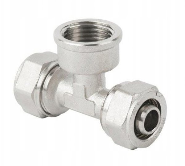 PEX.T.GW20X1/2 Τριπλή σύνδεση 20x1/2 στρεφόμενη PEX