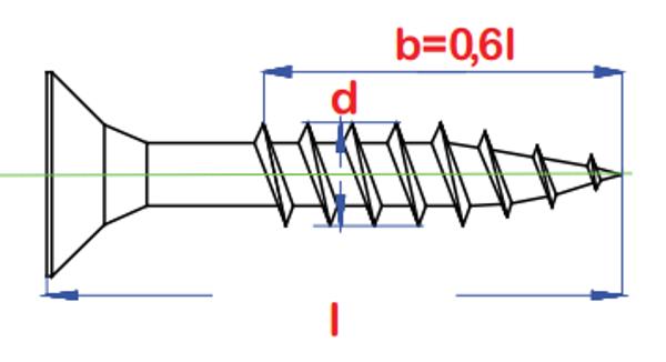 PGB Βίδα ξύλου γαλβανισμένη κίτρινη 4.5x70