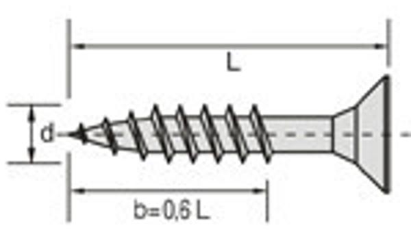 PGB Βίδα ξύλου γαλβανισμένη κίτρινη 6,0x220mm 100τεμ.