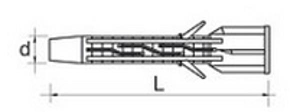 PGB Koszulka Uniwersalna z Kolnierzem 10x60mm Nylon 50szt