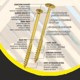 PGB Βίδα Ξύλου PFS+ με Κωνική Κεφαλή T40 8x280mm Γαλβανισμένη