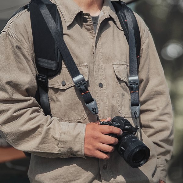PGYTECH P-CB-126 Βάση Στήριξης για Κάμερα (Backpack Strap Mount), Μαύρο, 39-62cm
