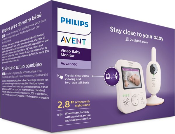 Philips Avent Video Baby Monitor SCD881/26 - Ψηφιακό Βρεφικό Μόνιτορ με Κάμερα