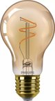 Philips - LED-glödlampa med filament - form: A60 - E27 - 3.1 W (motsvarande 25 W) - flamljus - 1800 K - bärnsten