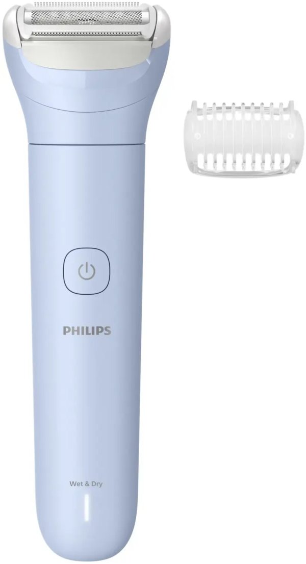 Philips 6000 series Lady Shaver Series 6000 BRL127/00 Cordless shaver, Wet & Dry, Foil shaver, 1 head(s), Blue, Battery, Built-in battery, Lithium Polymer (LiPo)