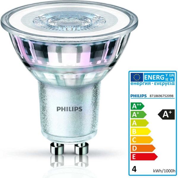 Philips CorePro LEDspot GU10 3.1W 2700K 215lm 36° - Λάμπα LED Θερμό Λευκό Φως