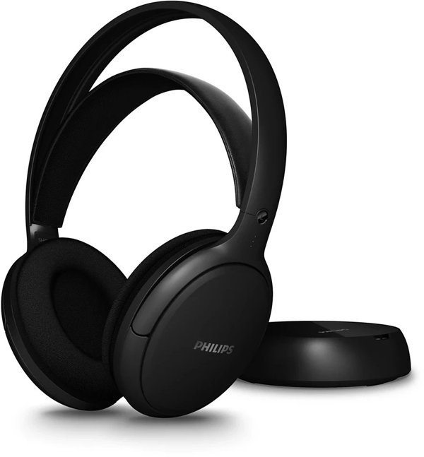 Philips SHC5200/10 Ασύρματα Ακουστικά Over-Ear, Μαύρα