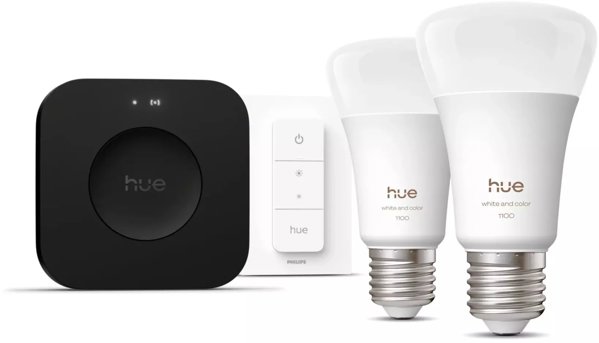Philips Hue Bridge Pro + 2 x E27 + dimmer switch