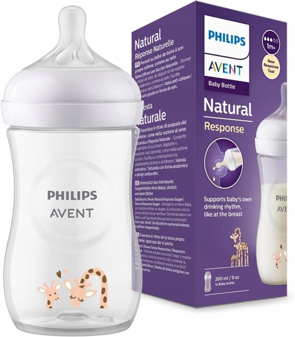Philips Philips Avent - Baby Bottle  1 Bottle  9oz/260ml  medium Flow Nipple  3-6m 8710103989707 (8710103989707)